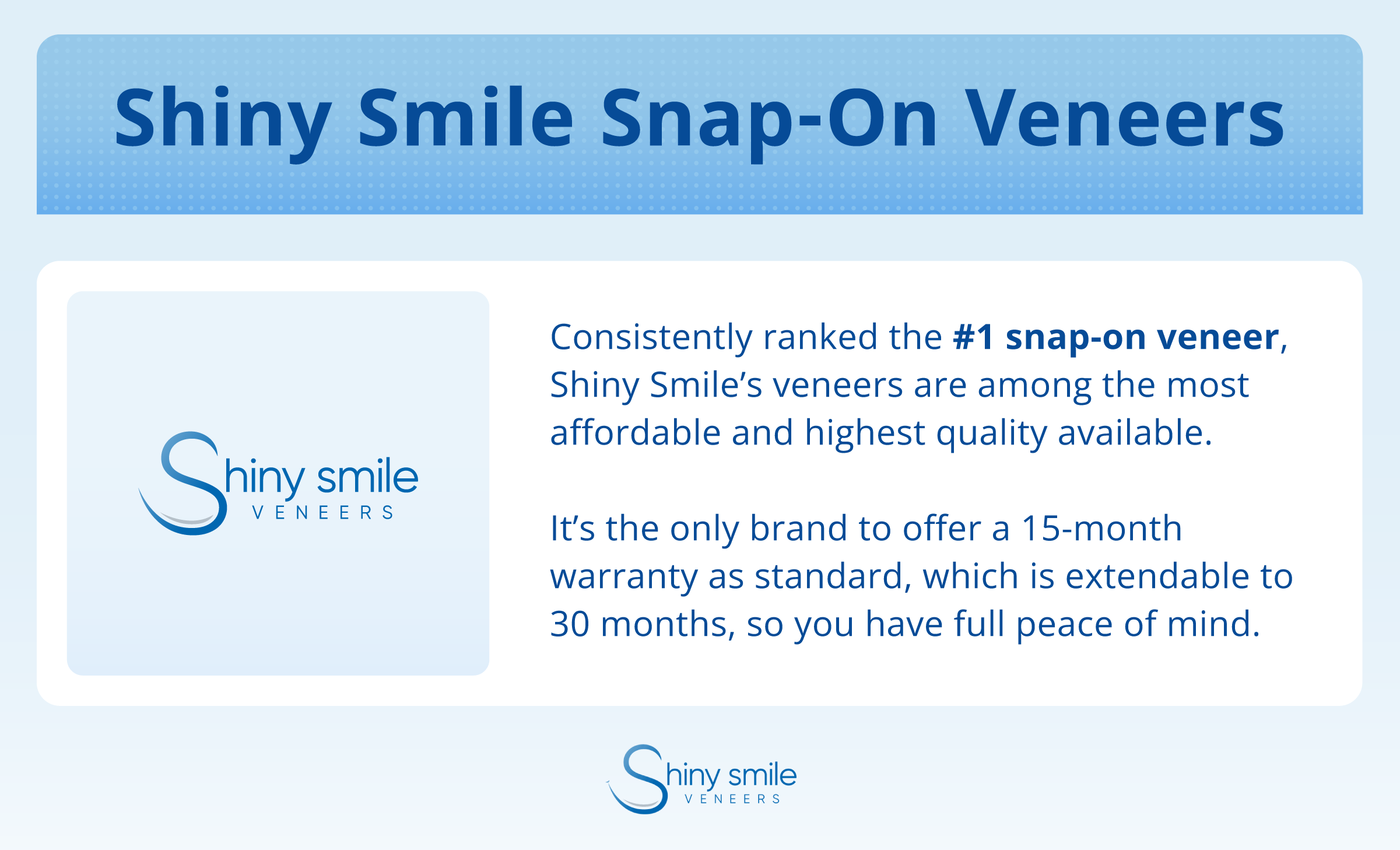 why Shiny Smile offers the best snap-on veneers