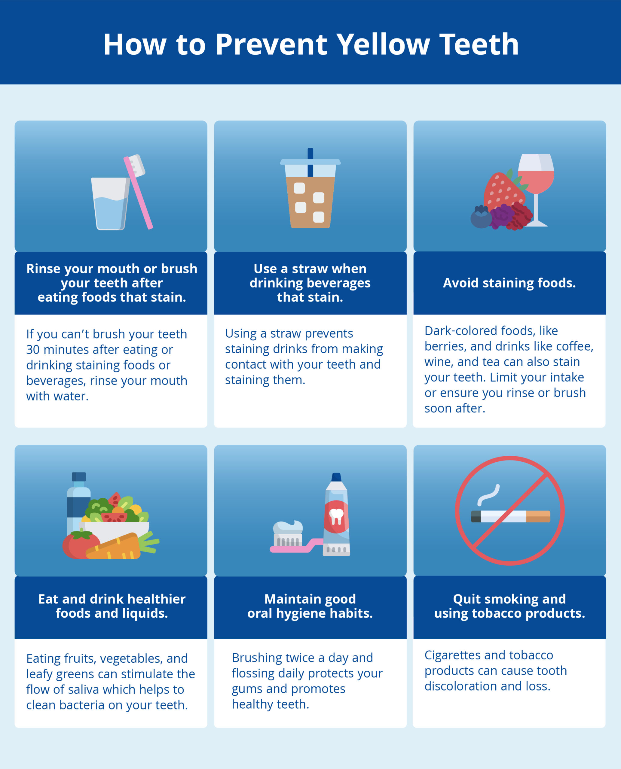 how to prevent yellow teeth